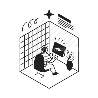 desk, laptop, computer, office, work from home