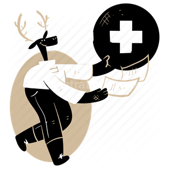 deer, reindeer, medical, health, medicine, file, history, document