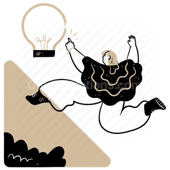 lightbulb, light, idea, thought, mind, product, innovative