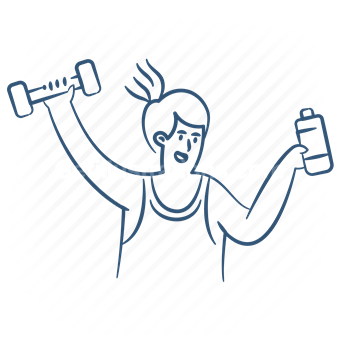 workout, fitness, sport, dumbbell, bottle, drink, beverage, weights