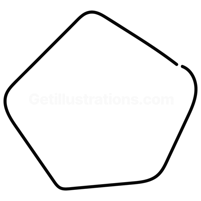 pentagon, shape, line, lines, draw, handdrawn