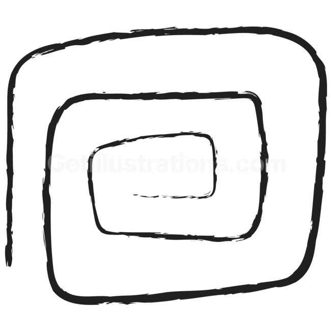 square, swirl, doodle, handdrawn, draw, shape, brush
