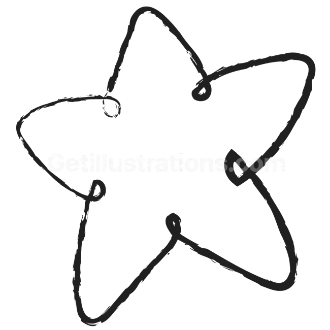 star, doodle, handdrawn, draw, line, lines, brush