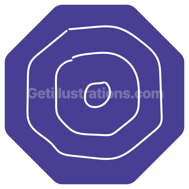 octagon, curve, shape, pattern, decoration, background