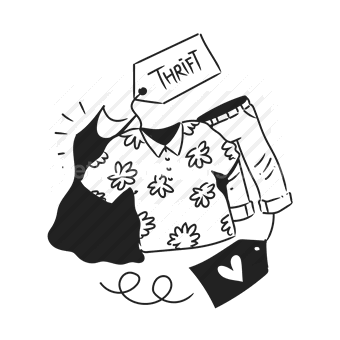 thrift, secondhand, reuse, recycling, bargain hunting