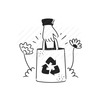 recycling, eco-friendly, reusable bag, conservation