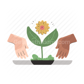 planting, future, plant, flower, nature