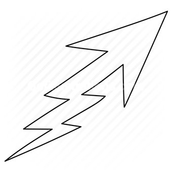 arrow, arrows, pointer, cursor, direction, electricity, lightening, light