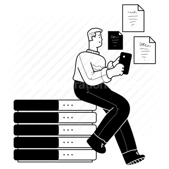data, database, server, document, file, mobile, smartphone