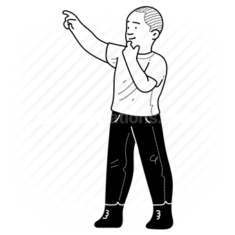 toddler, boy, male, child, point, pointing, curious