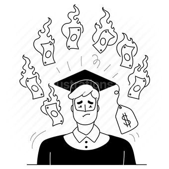 student, debt, loan, loans, bankrupt, burden, graduation
