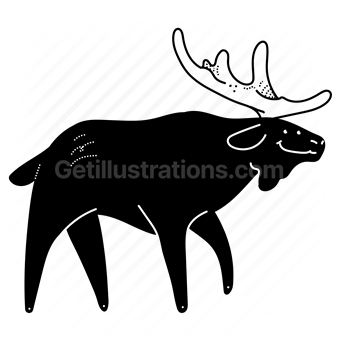 moose, animal, wildlife, zoo, mammal