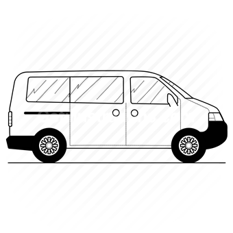 micro bus, minibus, vehicle, transport, public, car, bus
