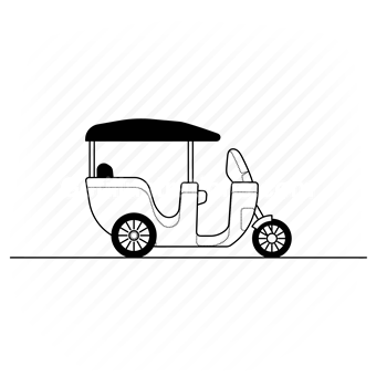 tuk-tuk, tuktuk, scooter, transport, vehicle, motorcycle, travel