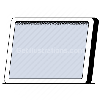tablet, screen, monitor, electronic, device, smart device