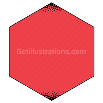 element, shape, shapes, hexagon, points, polygon