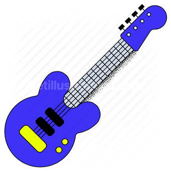 guitar, music, instrument, electric, entertainment, performance