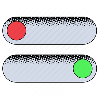 options, preferences, buttons, button, dials, on, off