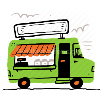 van, truck, vehicle, transport, transportation, store, shop
