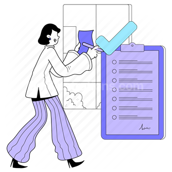 checklist, check, list, confirm, checkmark, complete, registration, form, user