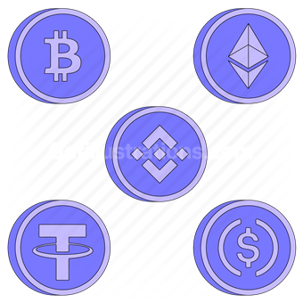 currency, money, crypto, exchange, bitcoin, ehtereum, bnb, usdt, usdc