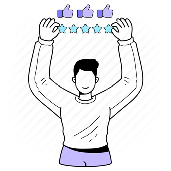 ratings, reviews, stars, like, thumbs up, customer, client, feedback