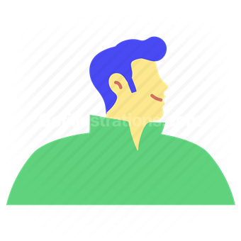 avatar, character, profile, icon, illustration