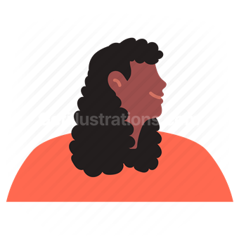 person, profile, silhouette, identity, representation