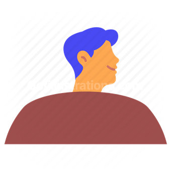 profile, silhouette, person, identity, character