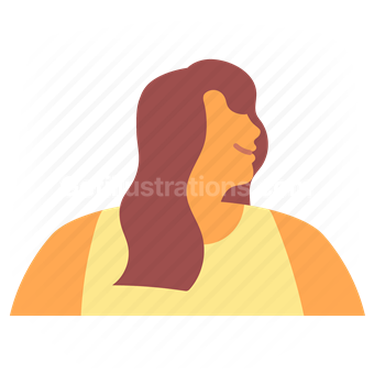 woman, profile, silhouette, abstract, identity, representation