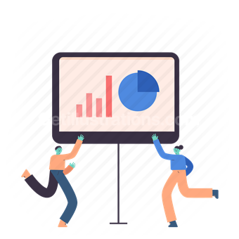 monitor, screen, graph, chart, analytics, statistics