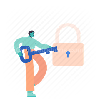 lock, padlock, key, privacy, protection, safety