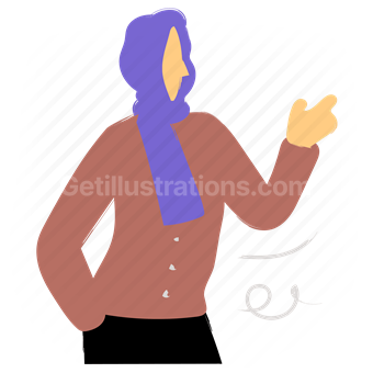 person, character, gesture, waving, illustration, art