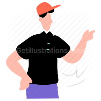 baseball, cap, athletics, movement, gesture