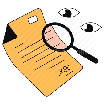 find, document, file, paper, page, eyes, security, signature