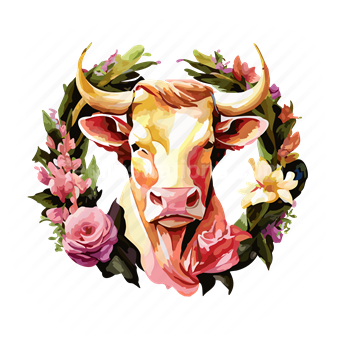 animal, wildlife, farm, cow, dairy, nature, flower, floral, plants