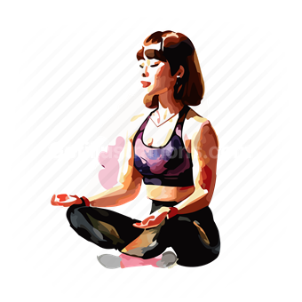 meditation, meditate, zen, yoga, activity, relax, woman, female
