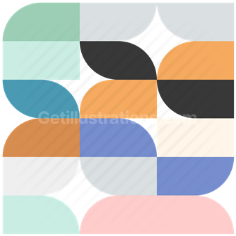 pattern, abstract, modern, curves, shapes, solid, composition, colorful