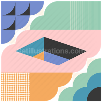 pattern, abstract, modern, curves, shapes, solid, composition, minimal, cloudy, colorful