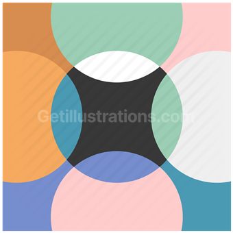 pattern, abstract, modern, curves, shapes, solid, composition, minimal, overlap, circle, colorful