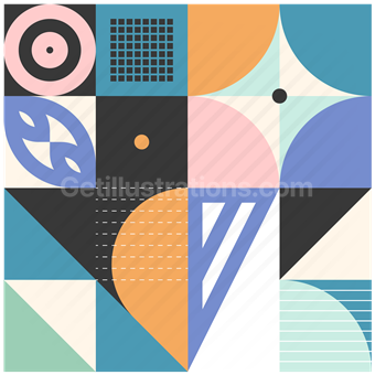 pattern, abstract, modern, curves, shapes, solid, composition, minimal, squares