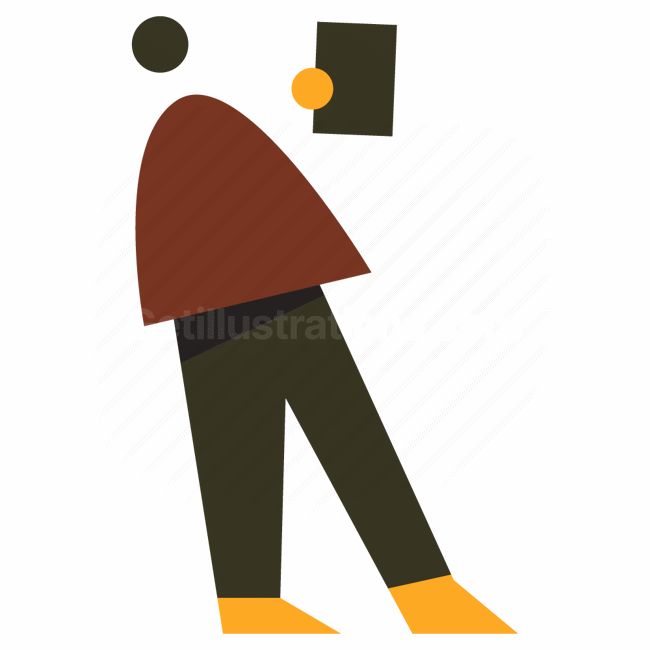 box, package, square, people, person, character