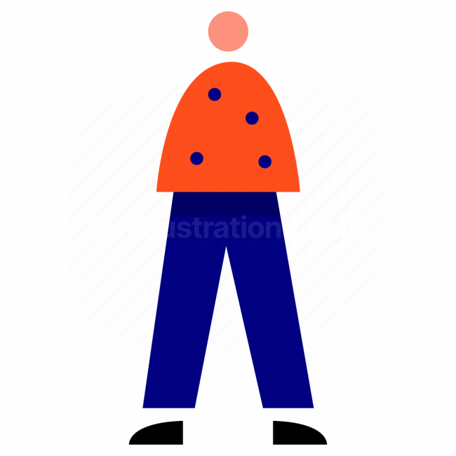 dots, people, person, character, man, male