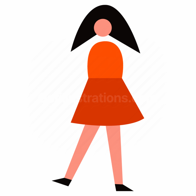 girl, female, woman, dress, skirt, people, person, character