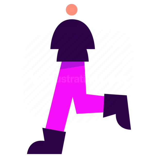 half circle, shape, shapes, boots, people, person, character