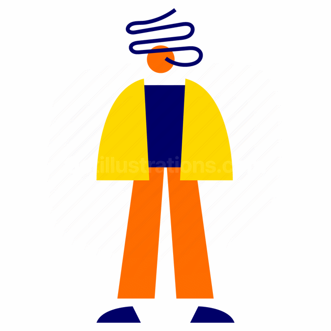 jacket, people, person, character, shape, shapes