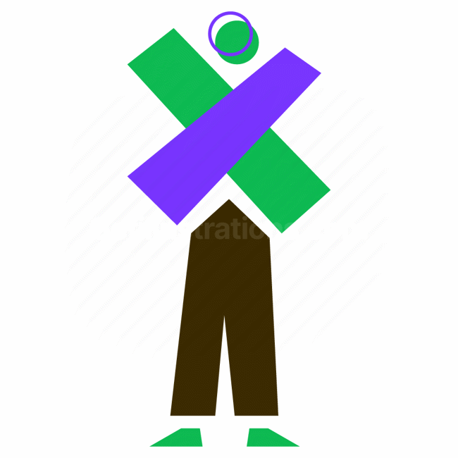 xmark, people, person, character, shape, x, shapes