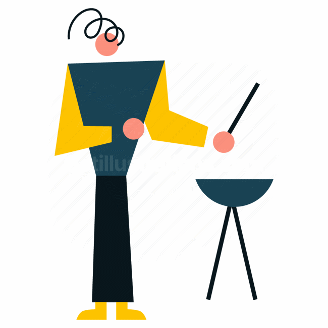barbeque, bbq, grill, cooking, people, person, character