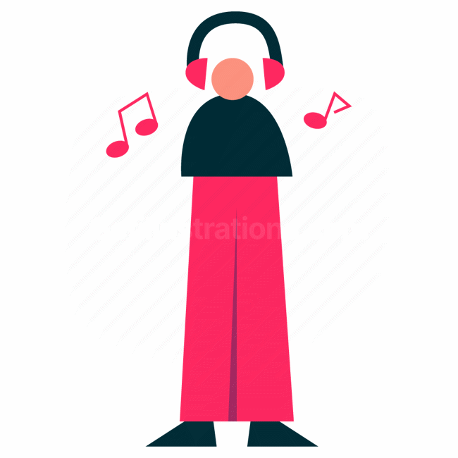 headphone, headset, sound, audio, people, person, man, male, character