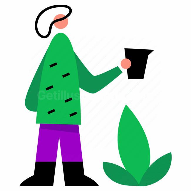 plant, eco, cup, people, person, character, gardening, agriculture